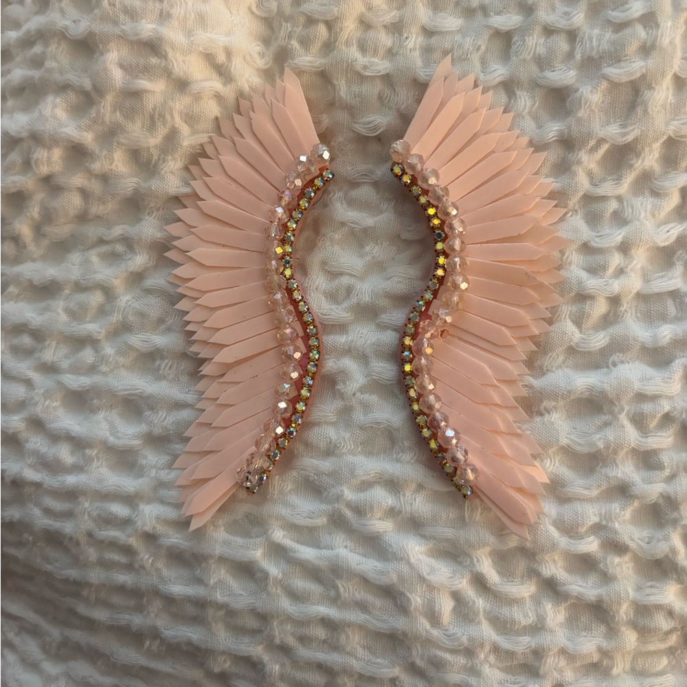Large pink mignonne large earrings